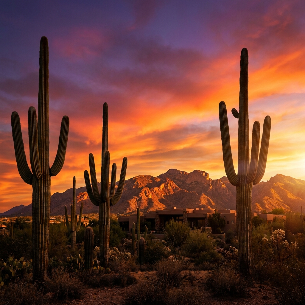 Tucson Desert Sunset